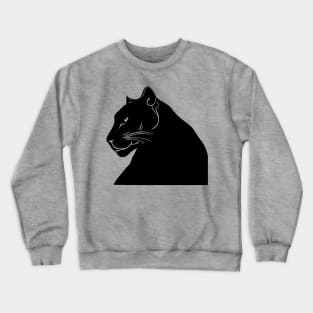 Black Panther in Profile Crewneck Sweatshirt